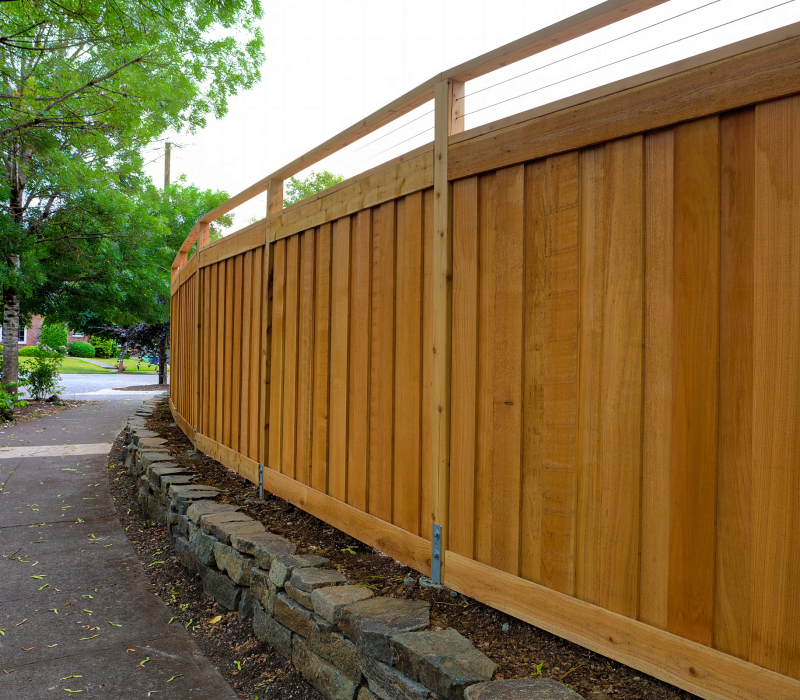 850 - Wooden Custom Fence